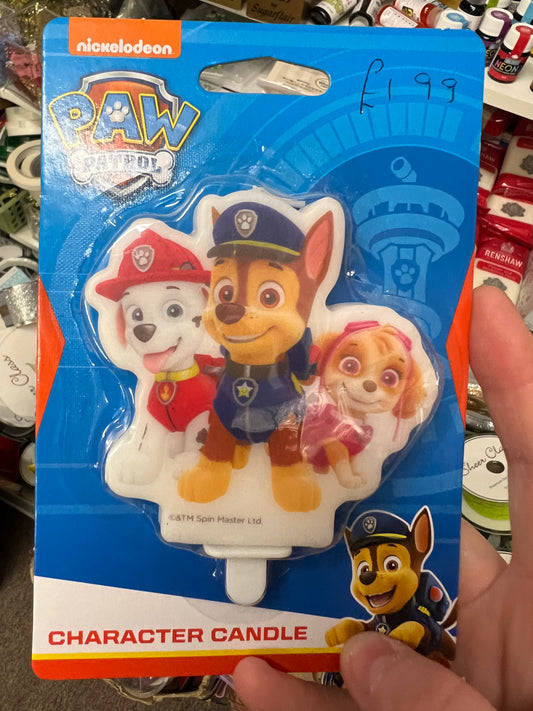 Paw patrol candle